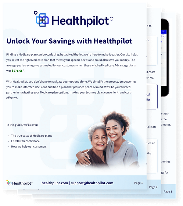 Free Medicare plan savings guide.