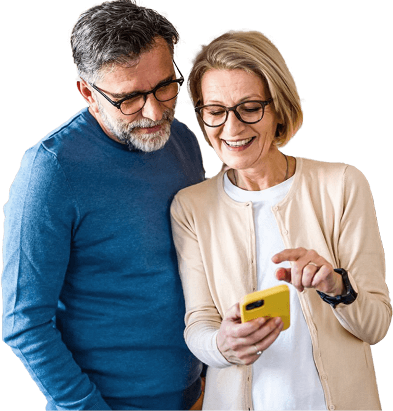 Couple Shopping Medicare Plans Mobile