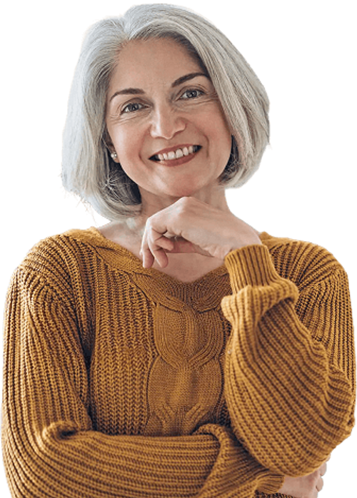 Confident Smiling Mature Woman