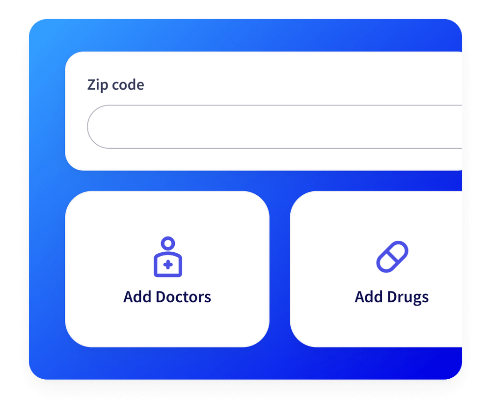Sample screen showing how you can enter your information.