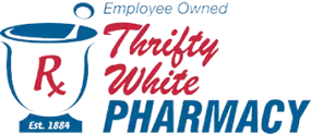 Thrifty White logo.